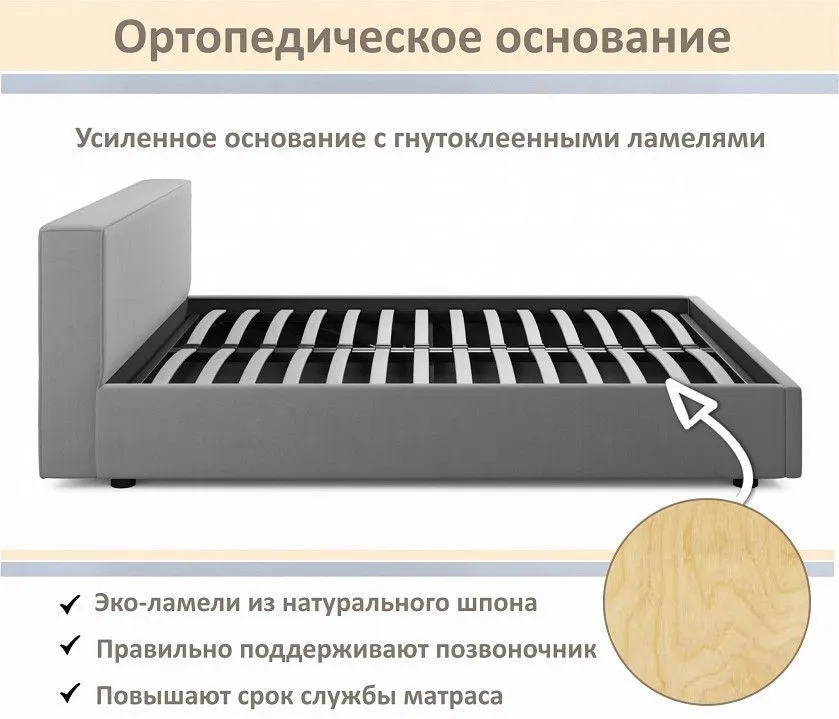 Кровать двуспальная Skandi 1600