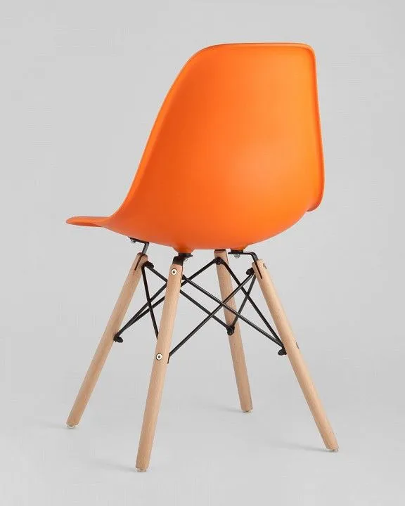 Набор из 4 стульев Stool Group Eames 8056PP ORANGE X4, УТ000005349 Набор из 4 стульев Stool Group Eames 8056PP ORANGE X4, УТ000005349