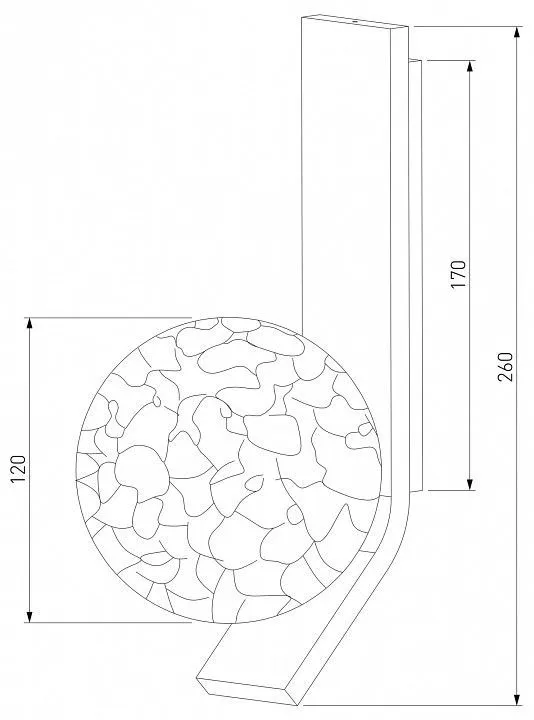 Бра Eurosvet Luxor 40019/1 серебро