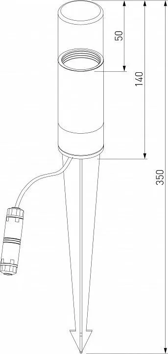 Наземный низкий светильник Elektrostandard Hidden a066035