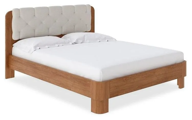 Кровать полутораспальная Орматек Wood Home 1 140-200 Кровать Wood Home 1 Антик (сосна) с брашированием/Лама Лён Кровать полутораспальная Орматек Wood Home 1 140-200 Кровать Wood Home 1 Антик (сосна) с брашированием/Лама Лён