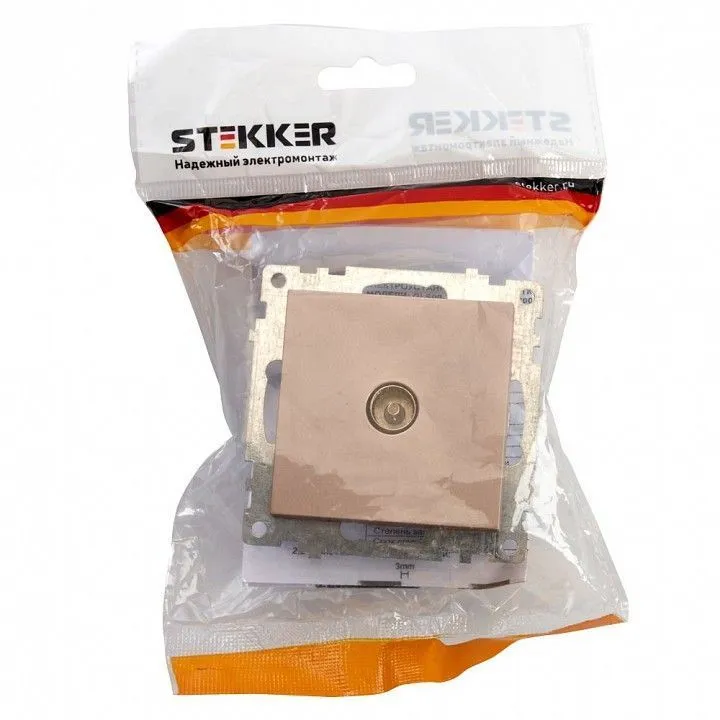 ТВ-розетка без рамки Stekker Катрин 39600
