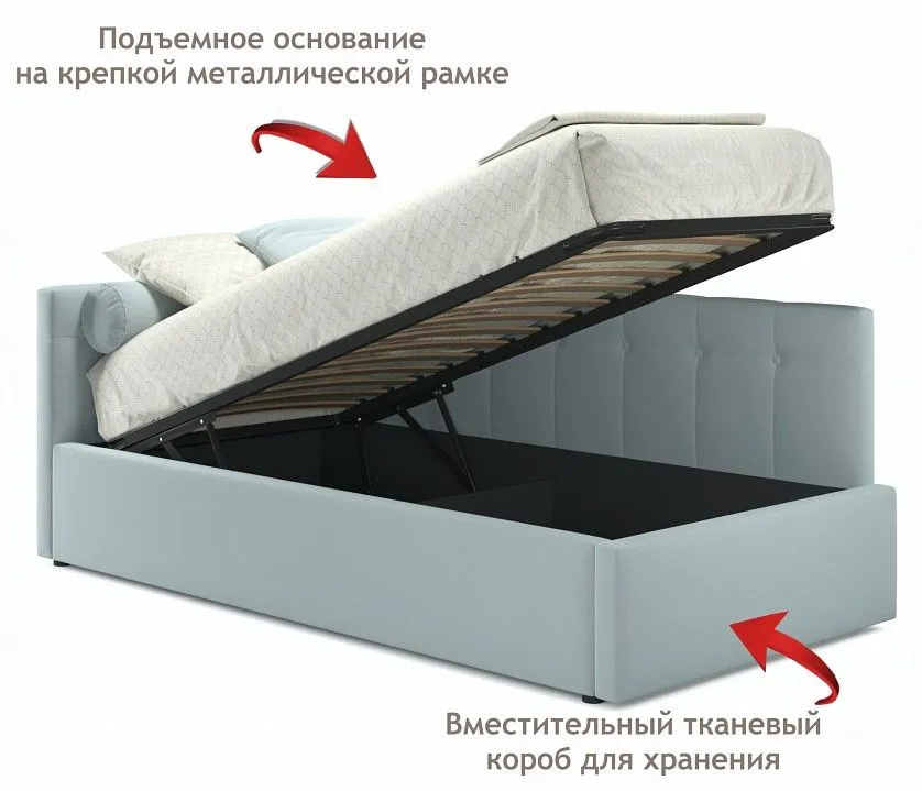 Кровать односпальная Bonna 2000x900 с ПМ