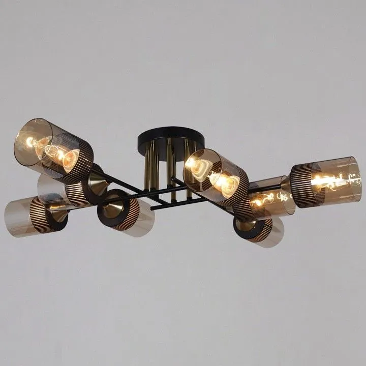Люстра на штанге Reluce  48460-0.3-08 BK+COPPER
