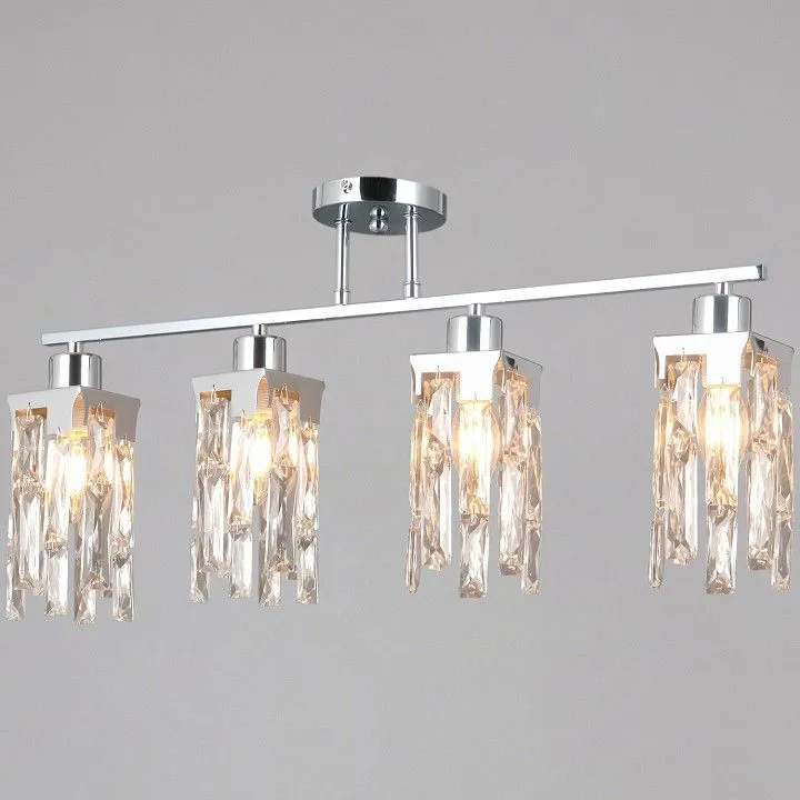 Люстра на штанге ILLUMICO  IL3601-4CSQ-26 CR DS