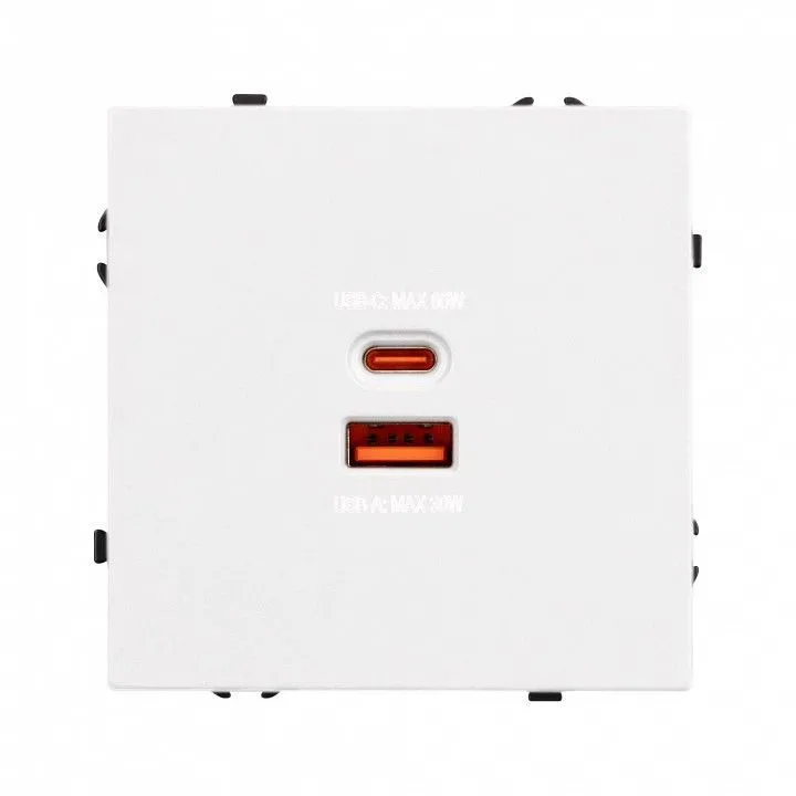 Розетка 2хUSB type A и C без рамки Arlight SCT 054316