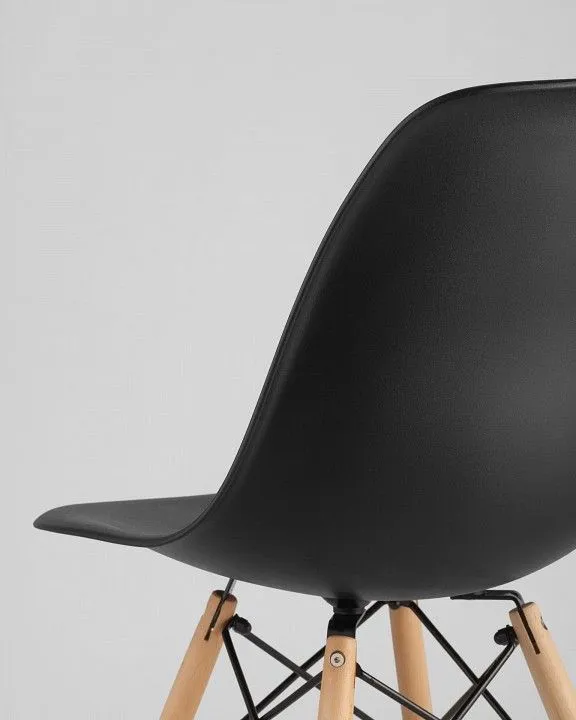 Набор из 4 стульев Stool Group Eames 8056PP BLACK X4, УТ000005362 Набор из 4 стульев Stool Group Eames 8056PP BLACK X4, УТ000005362