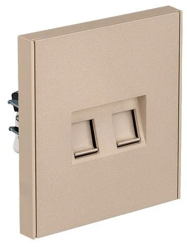 Розетка двойная Ethernet RJ-45 без рамки Kranz STRONG KR-78-0725-8