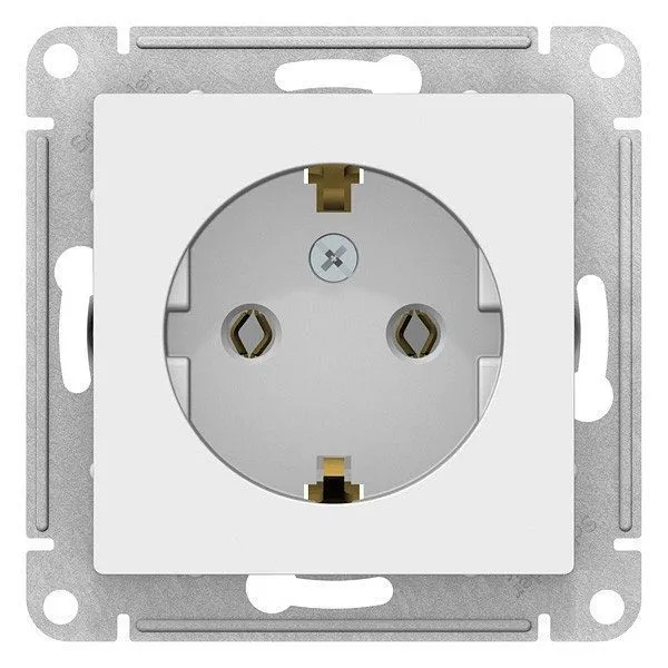 Розетка с заземлением без рамки Systeme Electric AtlasDesign ATN000143, SE ATN000143