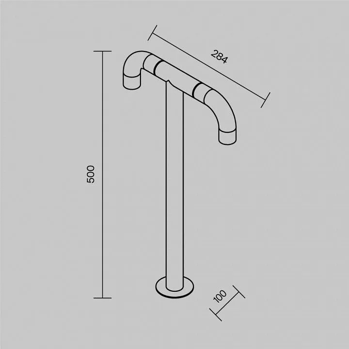 Наземный низкий светильник Maytoni Outdoor Изящный O477FL-L4GF3K