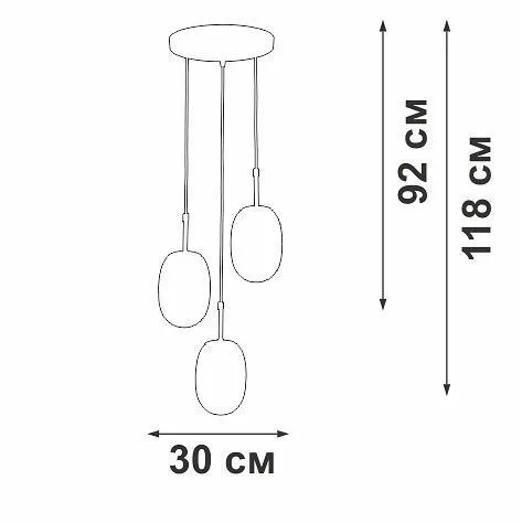 Подвесной светильник Vitaluce V28211 V28211-1/3S