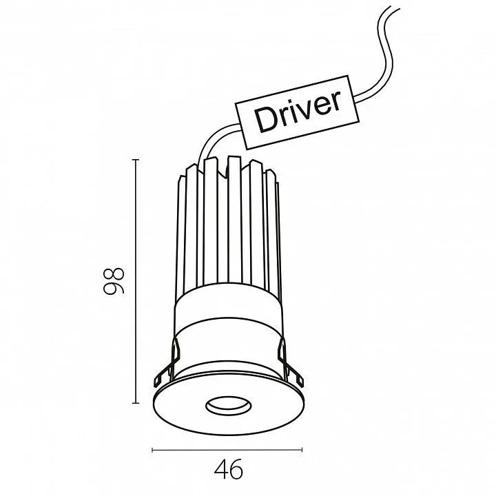 Встраиваемый светильник Lightstar Spira Slim 074326