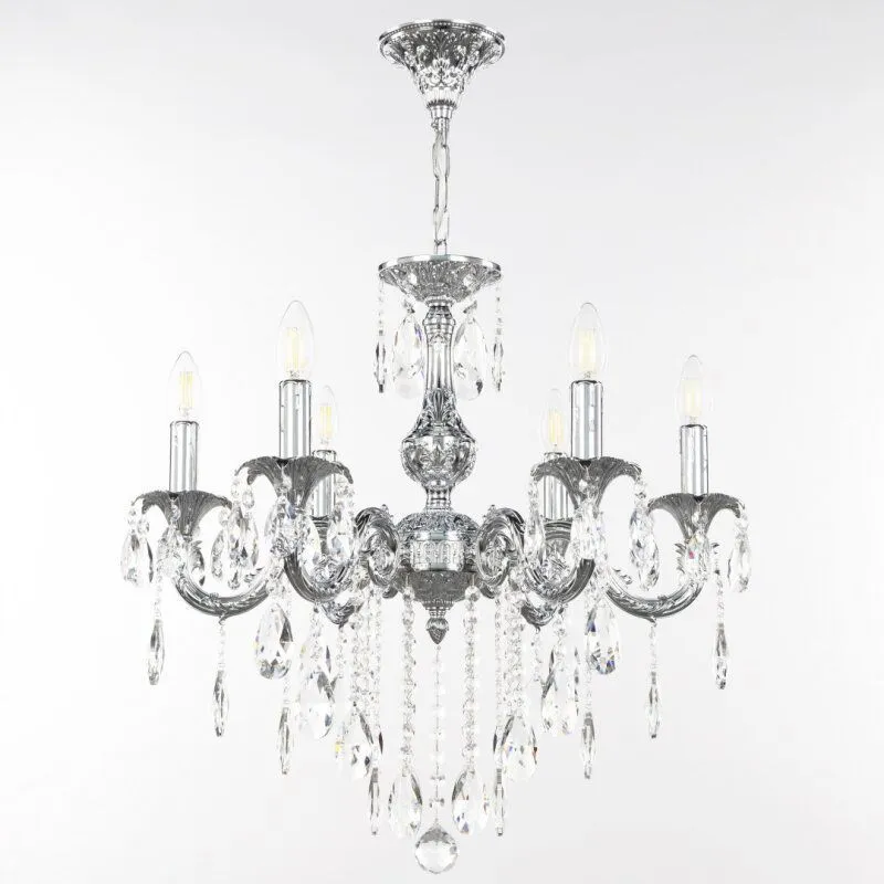 Подвесная люстра Bohemia Ivele Crystal AL7901 AL79101/6/175 B Ni