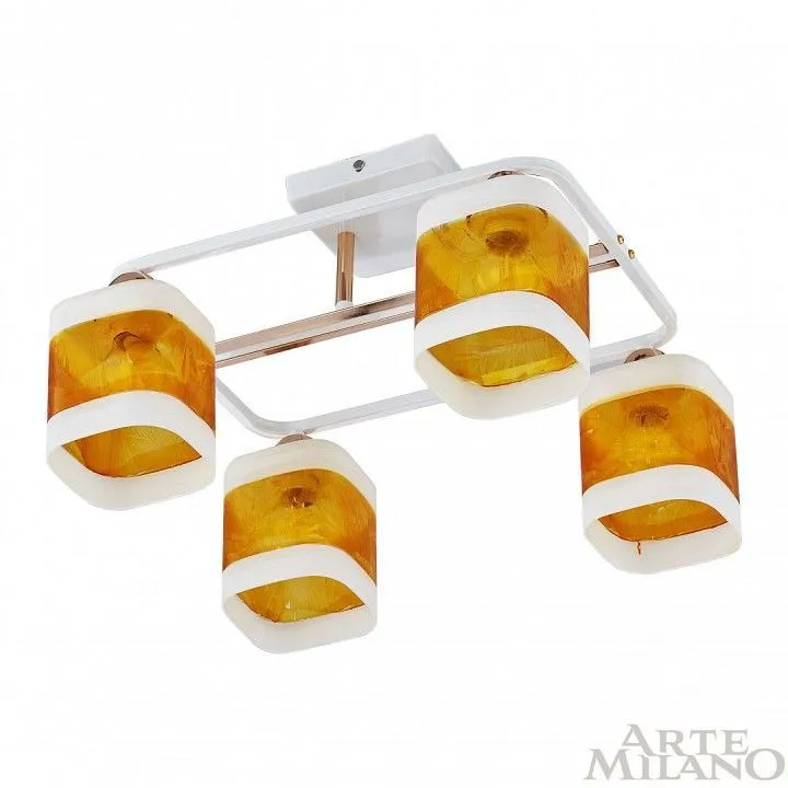 Потолочная люстра Arte Milano AMALFI-322008 322008/4 WH+FG