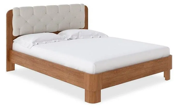 Кровать двуспальная Орматек Wood Home 1 160-200 Кровать Wood Home 1 Антик (сосна) с брашированием/Лама Лён Кровать двуспальная Орматек Wood Home 1 160-200 Кровать Wood Home 1 Антик (сосна) с брашированием/Лама Лён