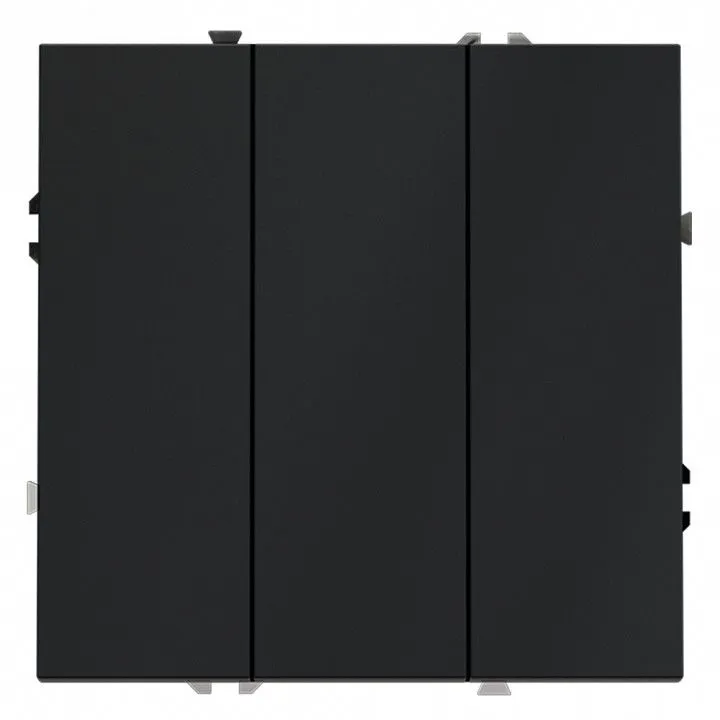 Выключатель трехклавишный без рамки Voltum S70 VLS030107