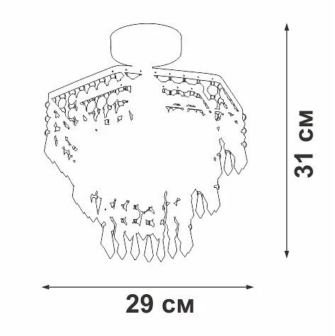 Люстра на штанге Vitaluce V5883 V5883-1/1PL