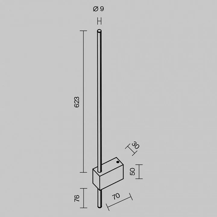 Бра Maytoni Technical Парс C070WL-L6B3K