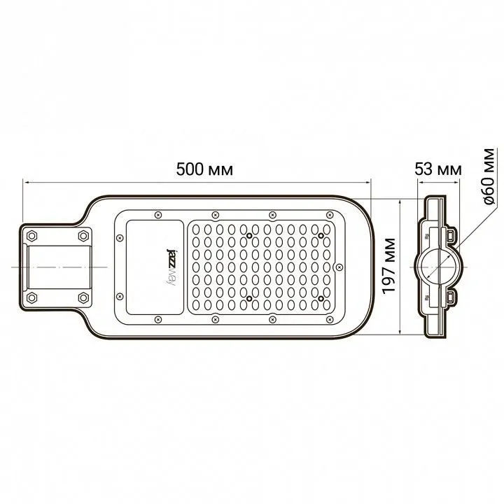 Консольный светильник Jazzway  PSL 07 120w 5000K  IP65