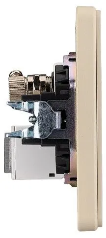 ТВ-розетка и розетка Ethernet RJ-45 без рамки Kranz ROUND KR-78-0722-7