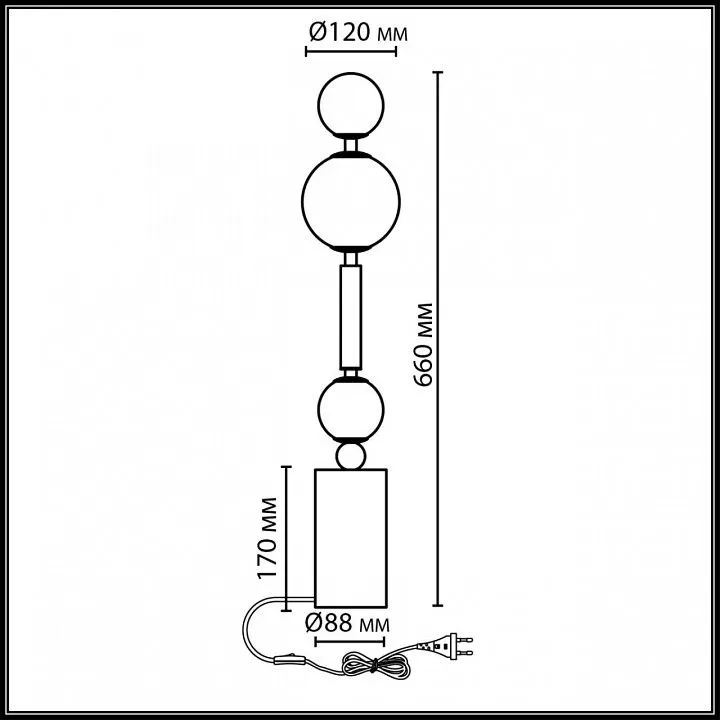 Настольная лампа декоративная Odeon Light Callisto 5457/4TL
