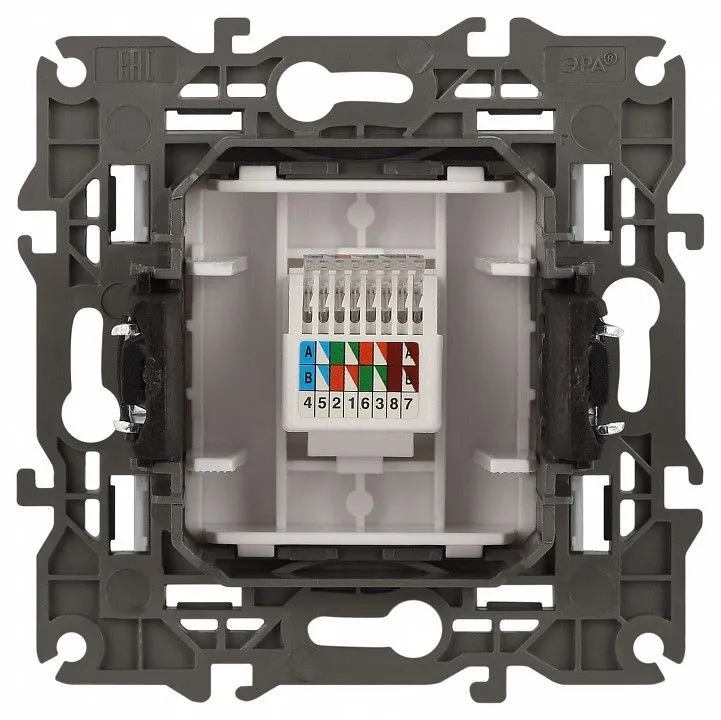 Розетка Ethernet RJ-45 без рамки Эра Эра Elegance 14-3107-01М