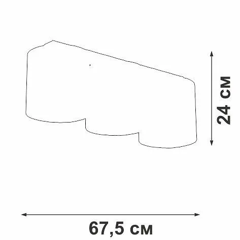 Накладной светильник Vitaluce V2882 V2882-1/3PL