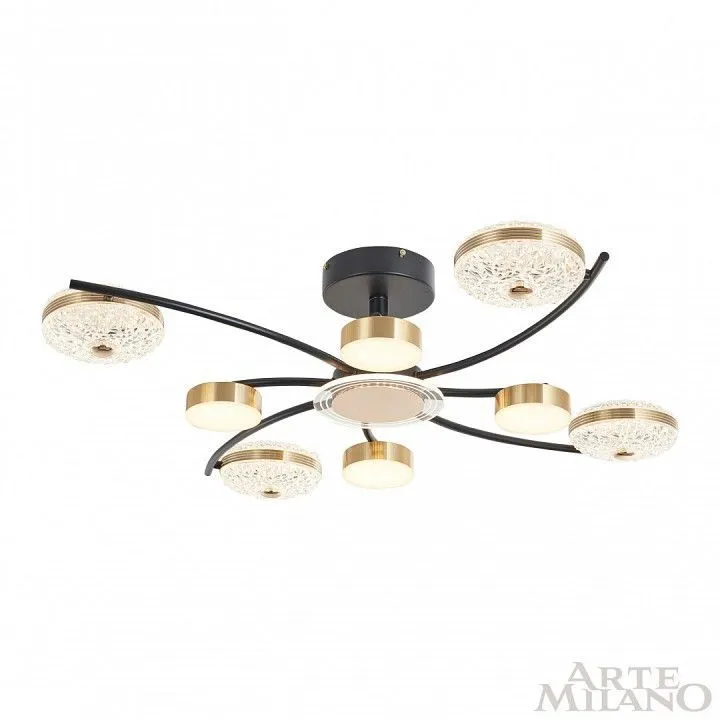 Люстра на штанге Arte Milano Ferrara-72069 279169/4+4 BK/GD