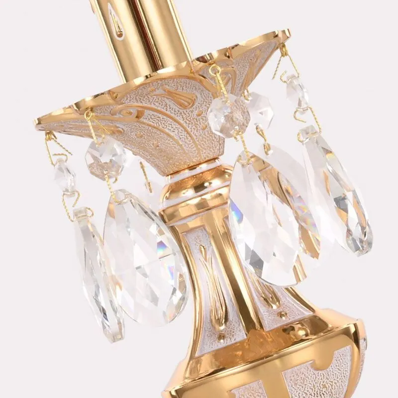 Настольная лампа декоративная Bohemia Ivele Crystal AL77 AL77200L/1-25 GW