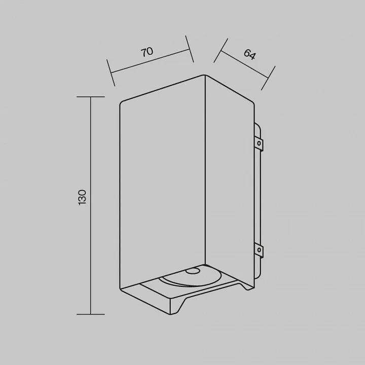Накладной светильник Maytoni Outdoor Ракушка O570WL-L10B3K
