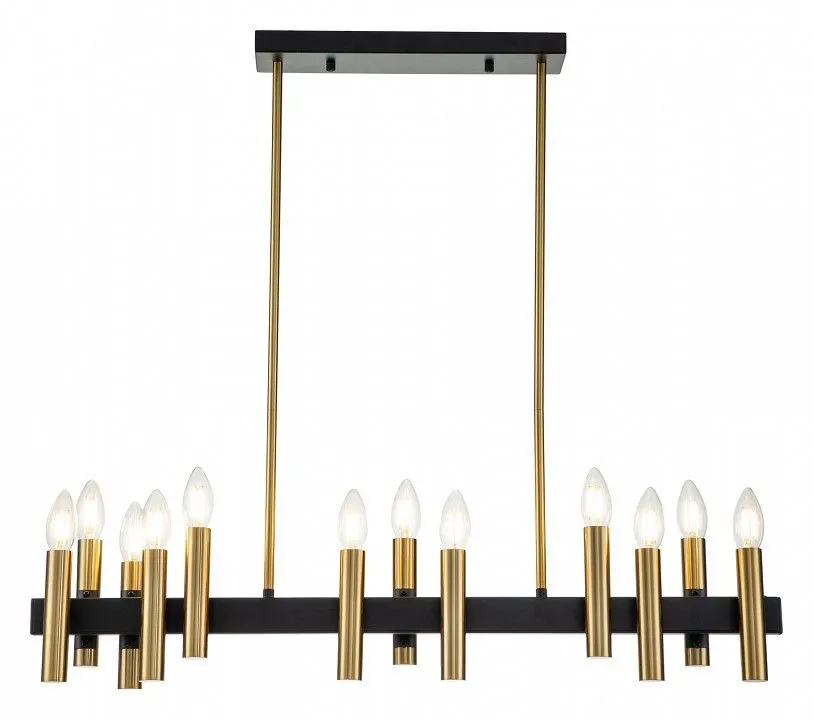 Люстра на штанге Indigo Cero 13009/12PL Black
