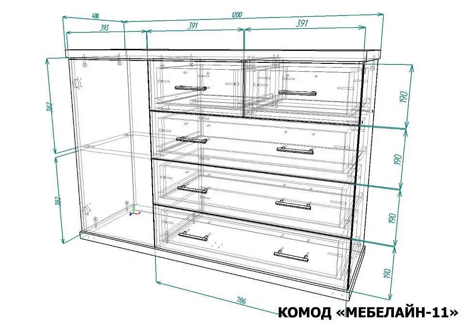 Комод Мебелайн-11