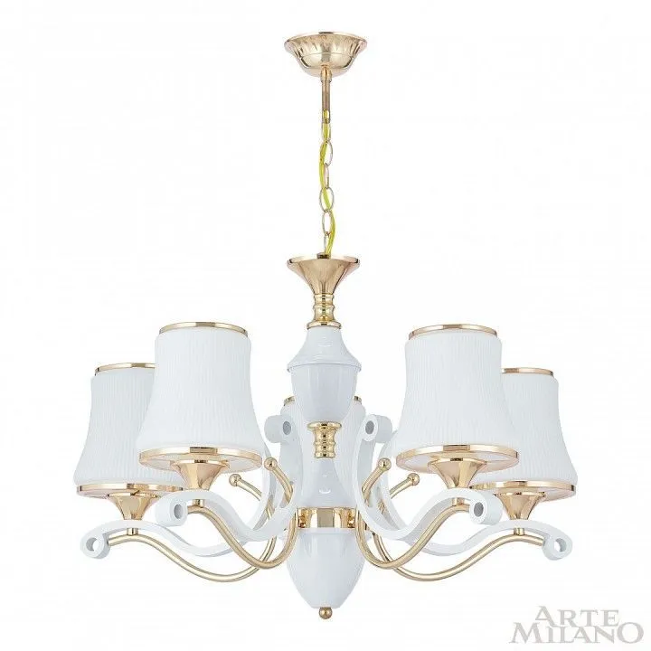 Подвесная люстра Arte Milano Florentia-3987 303987/5 Wh/Gd