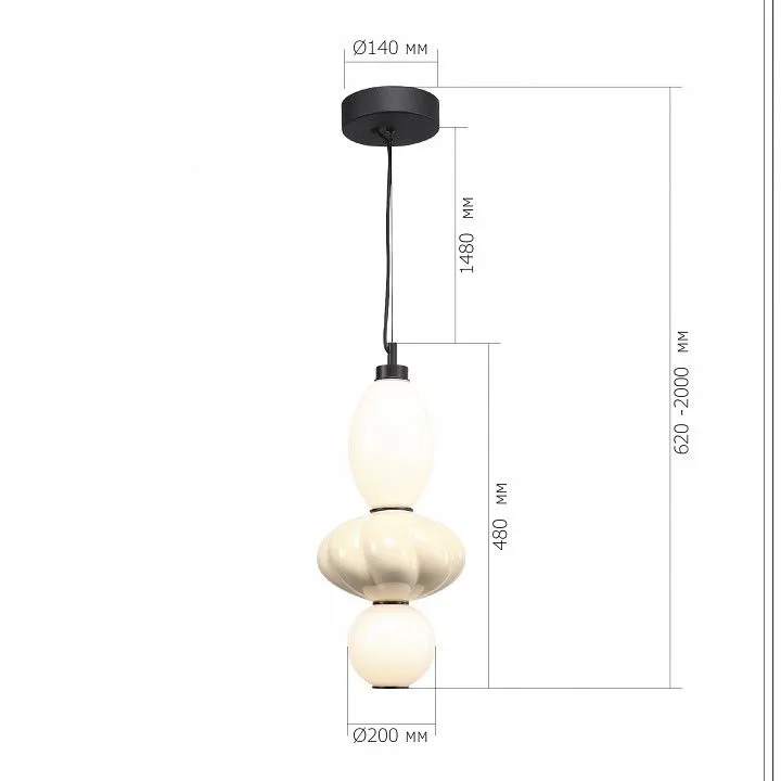 Подвесной светильник ST-Luce FLORENTINI SL6134.413.01