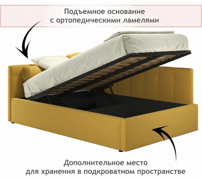 Кровать полутораспальная Bonna 2000x1200 с ПМ