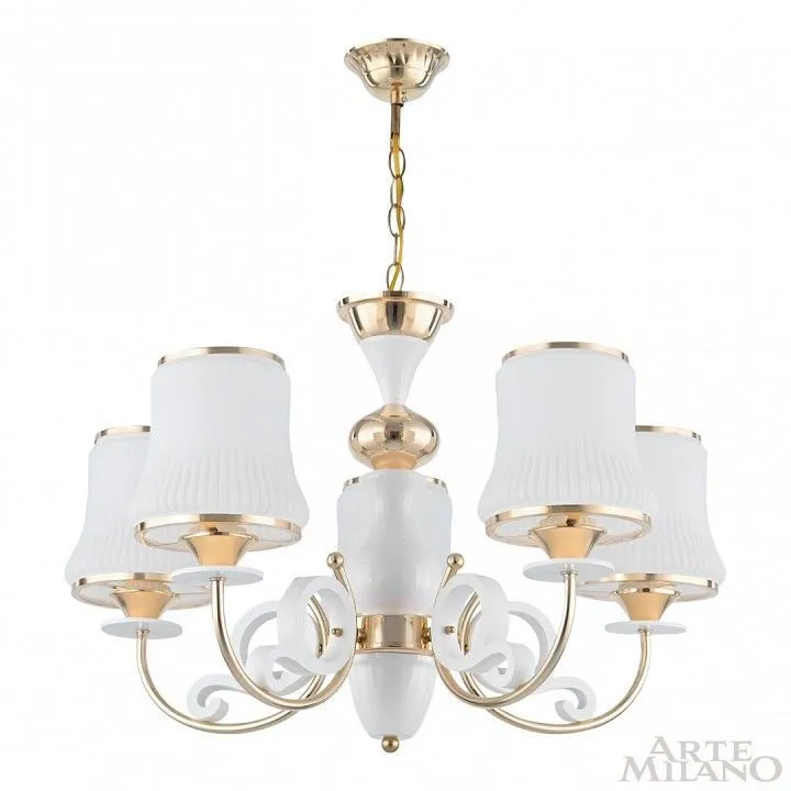 Подвесная люстра Arte Milano Florentia-1097 301097/5 Wh/Gd