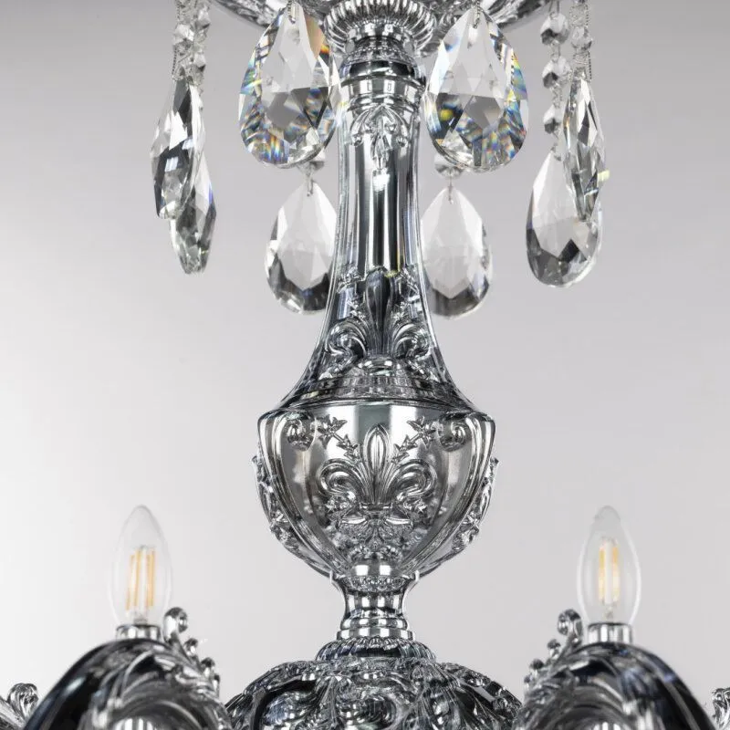 Подвесная люстра Bohemia Ivele Crystal AL7901 AL79101/8/250 B Ni
