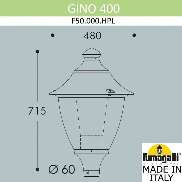 Консольный светильник Fumagalli GINO F50.000.000.LXH27