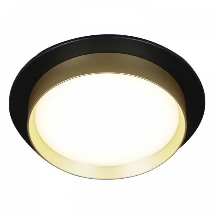 Встраиваемый светильник Reluce  53005-9.0-001RLD GX53 BK+GD
