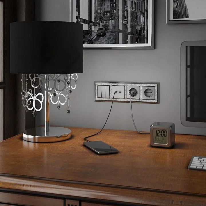 Выключатель трехклавишный без рамки Werkel  W1130006