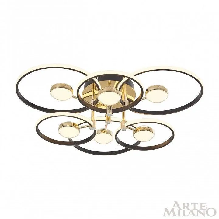 Потолочная люстра Arte Milano Ferrara-76140 276140/6+6 BK/GD