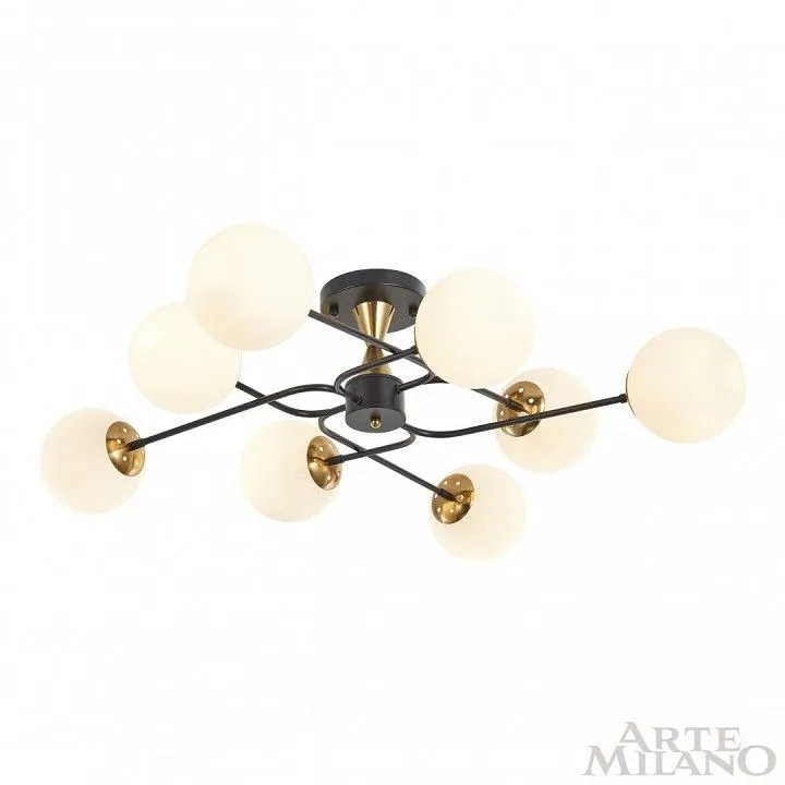 Люстра на штанге Arte Milano Neapolis-76808 276808/8 BK/GD