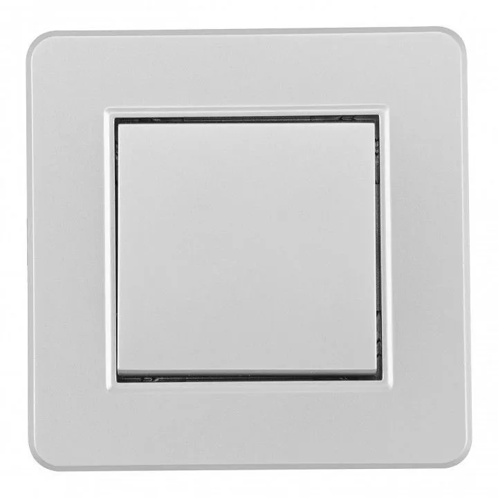 Выключатель одноклавишный Arte Milano SET16-1 SET16-1-30-1 silver