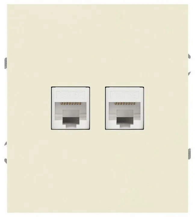Розетка двойная Ethernet RJ-45 без рамки Эра Arktik Б0070485