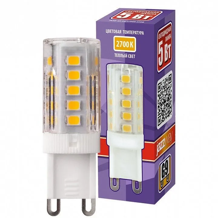 Лампа светодиодная Jazzway  G9 5Вт 2700K PLED-G9 5W 2700K