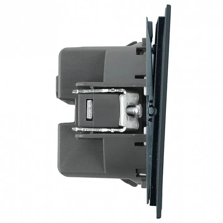 Выключатель одноклавишный с подсветкой без рамки Stekker Мия 50445