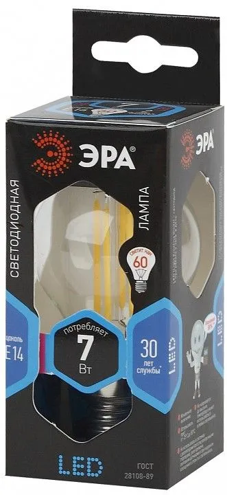 Лампа светодиодная Эра F-LED E14 7Вт 4000K F-LED P45-7W-840-E14