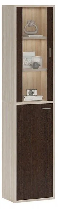 Шкаф-витрина Merdes Домино СУ(ш1в2)+1ФГ+1ФС КВ карамель/венге Шкаф-витрина Merdes Домино СУ(ш1в2)+1ФГ+1ФС КВ карамель/венге