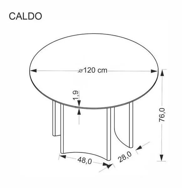 Стол обеденный Caldo 120