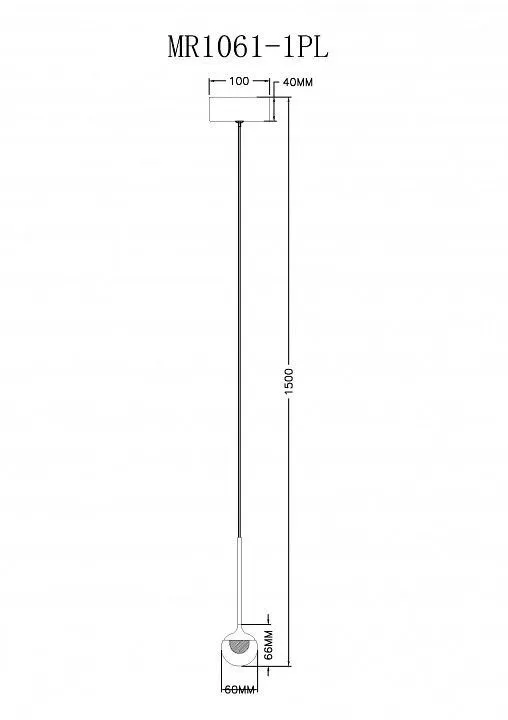 Подвесной светильник MyFar Kollins MR1061-1PL Подвесной светильник MyFar Kollins MR1061-1PL